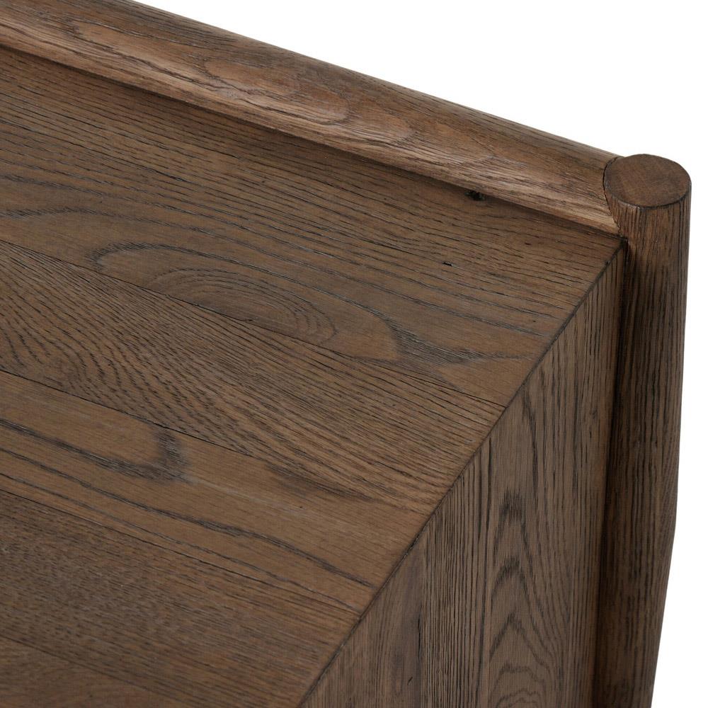 Genesis Rustic Lodge Brown Oak Rectangular Coffee Table|