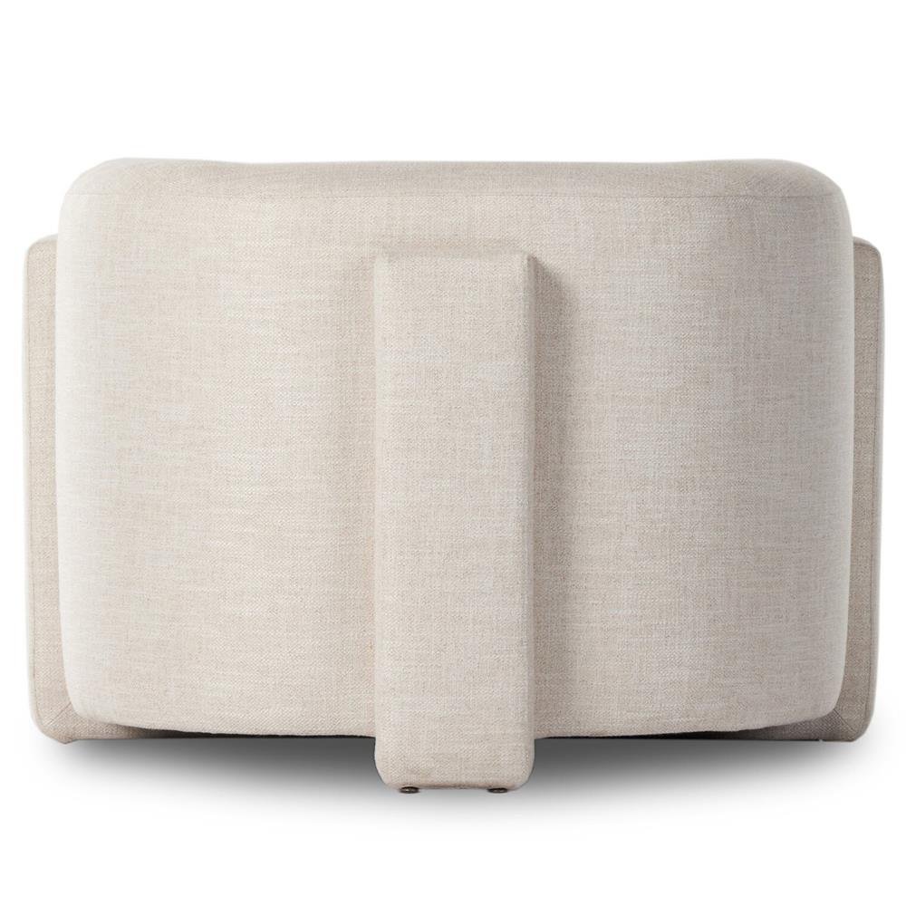 Oswald Modern Classic Cream Performance Barrel Chair|