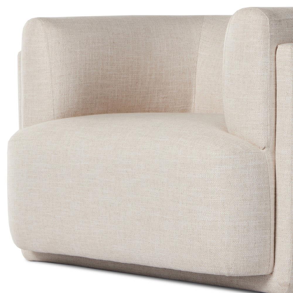 Oswald Modern Classic Cream Performance Barrel Chair|
