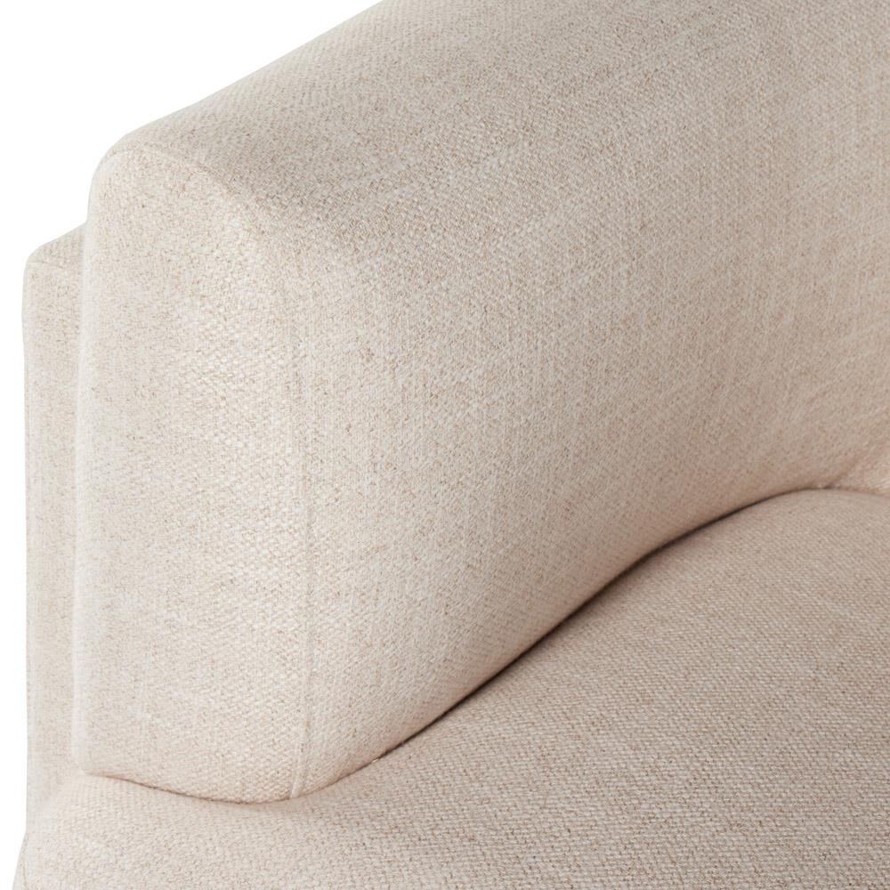 Oswald Modern Classic Cream Performance Barrel Chair|