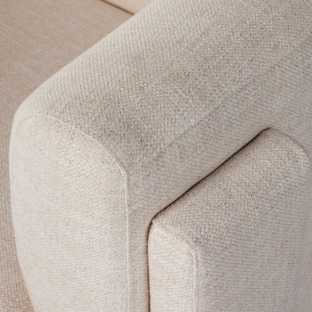 Oswald Modern Classic Cream Performance Barrel Chair|