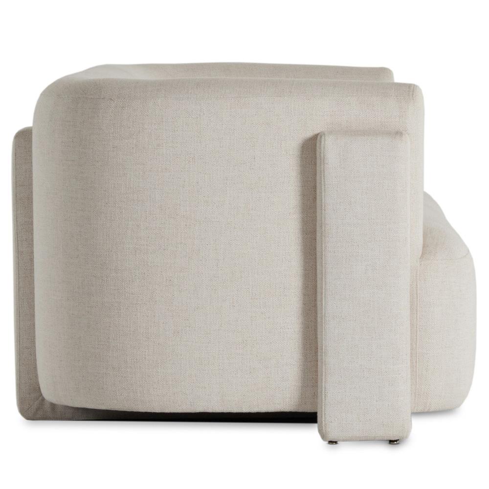 Oswald Modern Classic Cream Performance Sofa - 95"W|