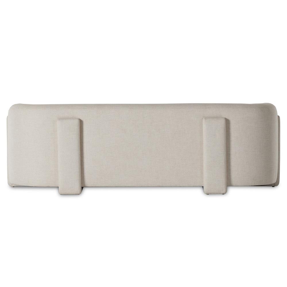 Oswald Modern Classic Cream Performance Sofa - 95"W|