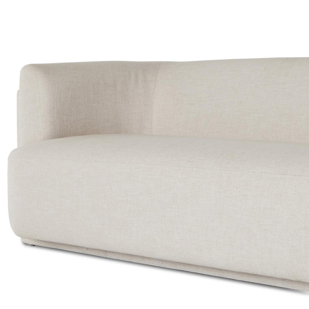 Oswald Modern Classic Cream Performance Sofa - 95"W|