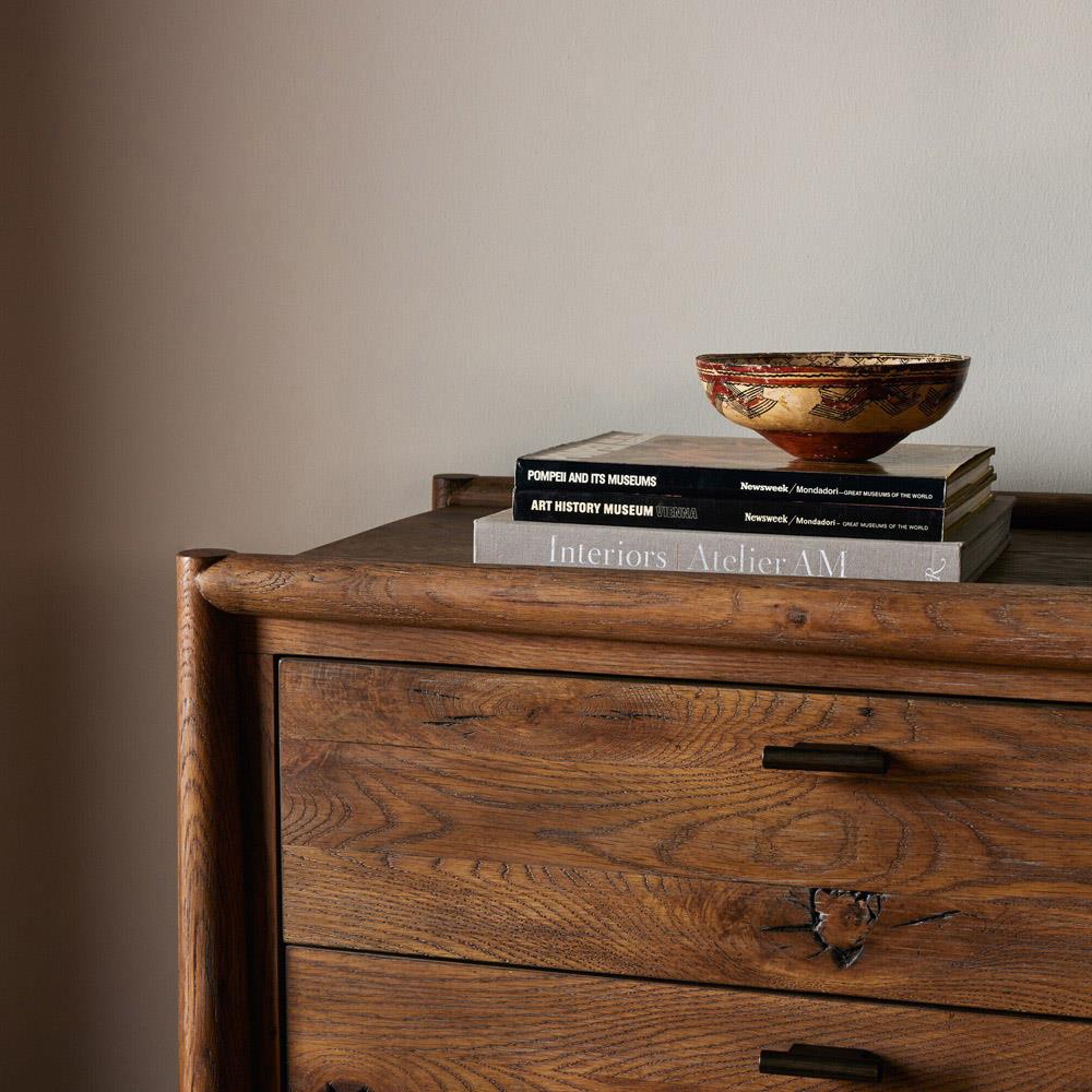 Genesis Rustic Lodge Brown Weathered Oak Double Dresser|