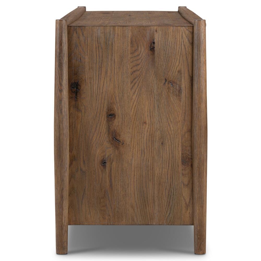 Genesis Rustic Lodge Brown Weathered Oak Double Dresser|