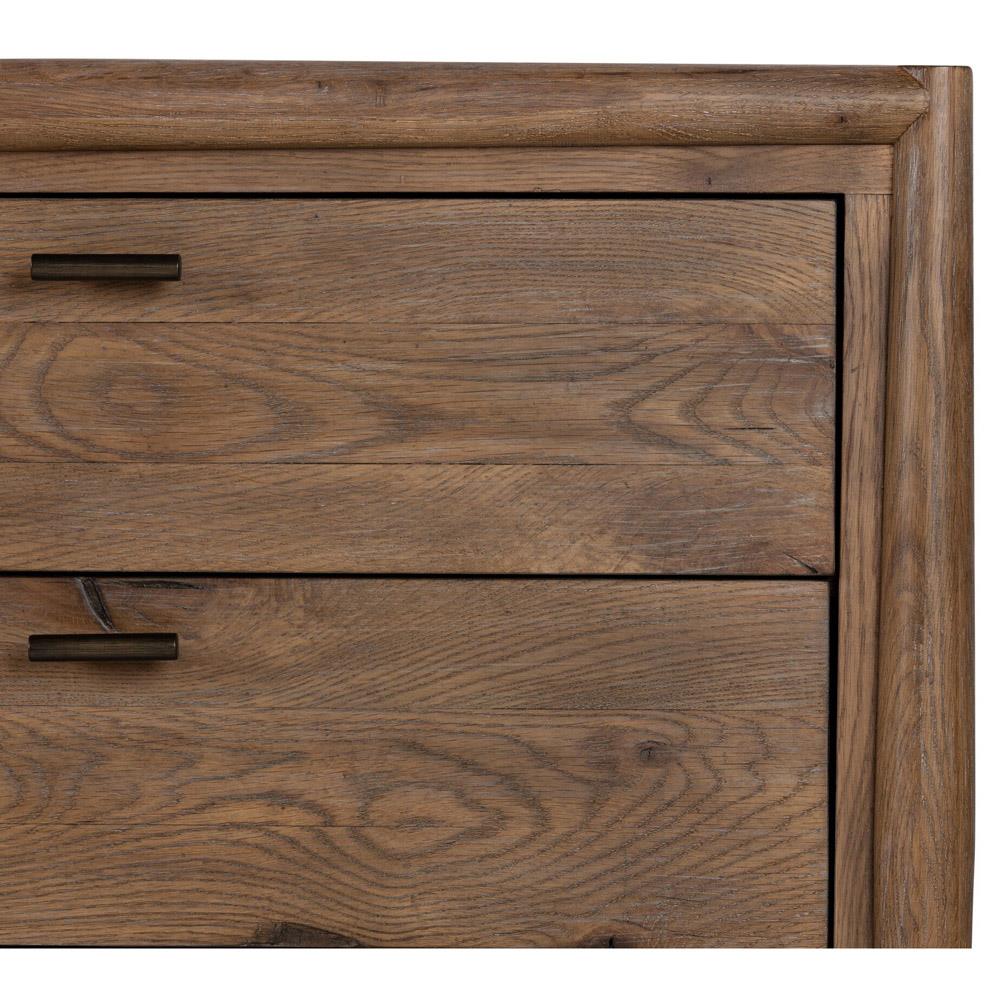 Genesis Rustic Lodge Brown Weathered Oak Double Dresser|