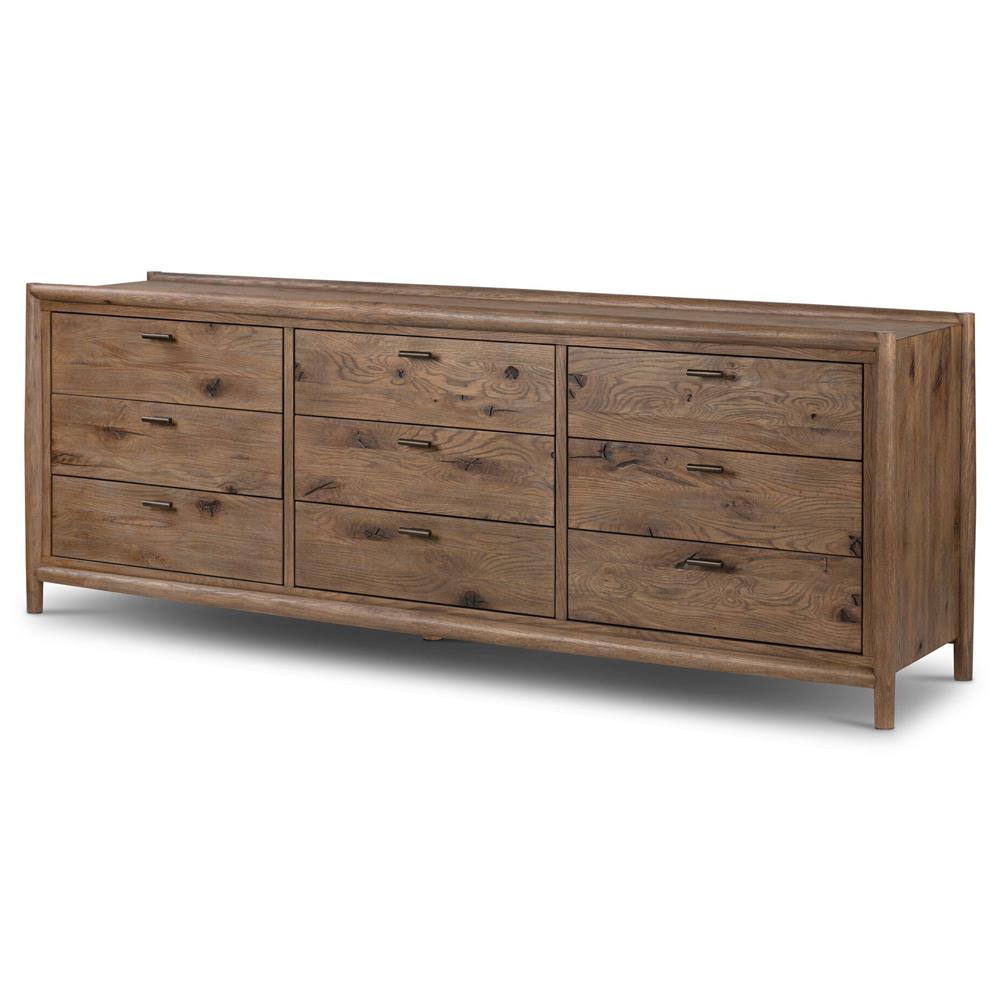 Genesis Rustic Lodge Brown Oak Dresser|