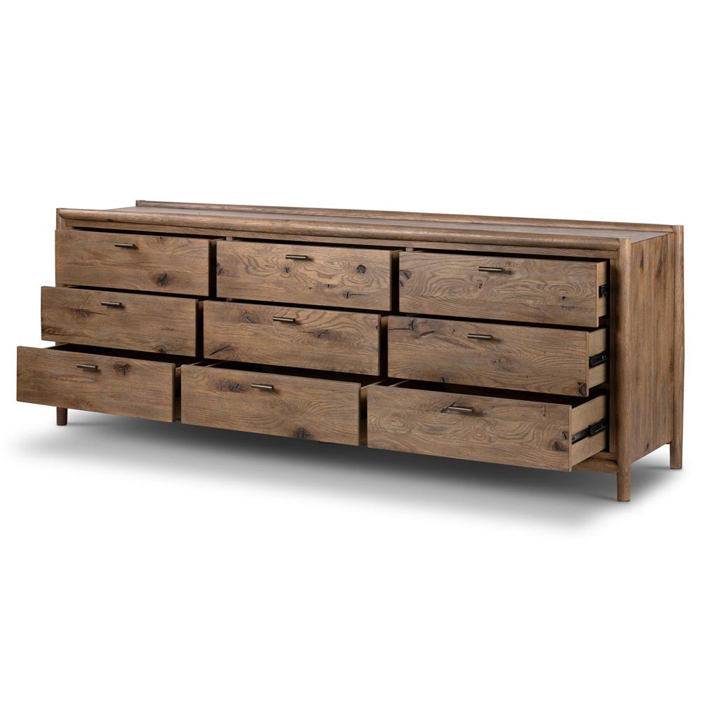 Genesis Rustic Lodge Brown Oak Dresser|