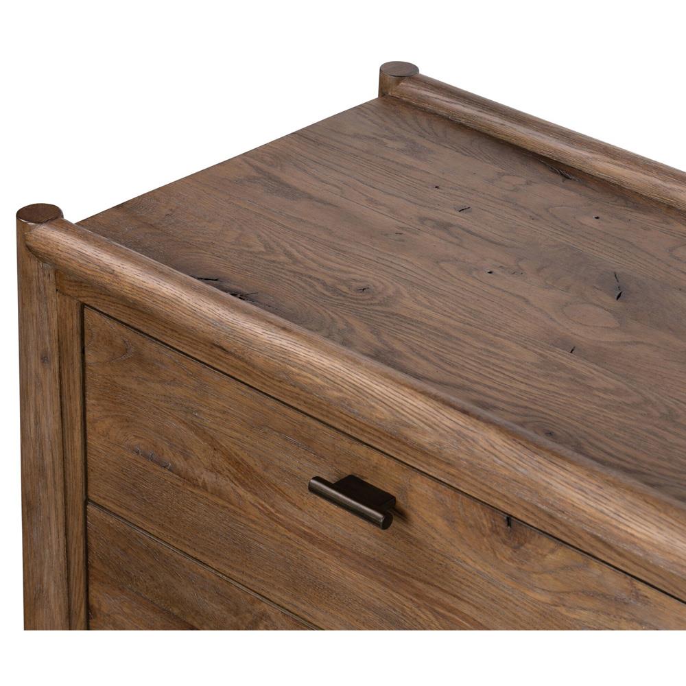 Genesis Rustic Lodge Brown Oak Dresser|