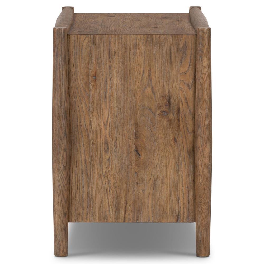Genesis Rustic Lodge Brown Weathered Oak Nightstand|