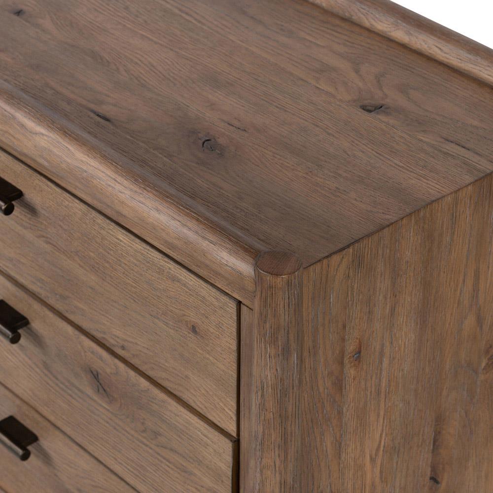 Genesis Rustic Lodge Brown Weathered Oak Nightstand|
