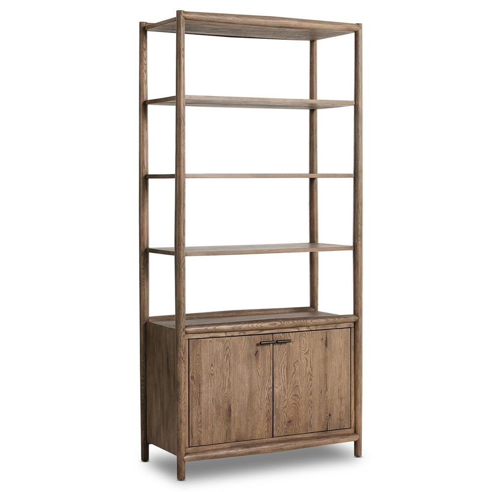 Genesis Rustic Lodge Brown Oak Bookcase|