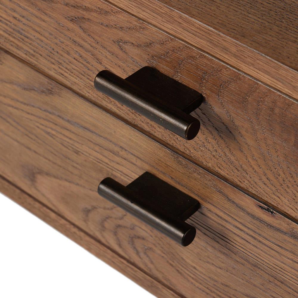 Genesis Rustic Lodge Brown Oak Executive Desk|
