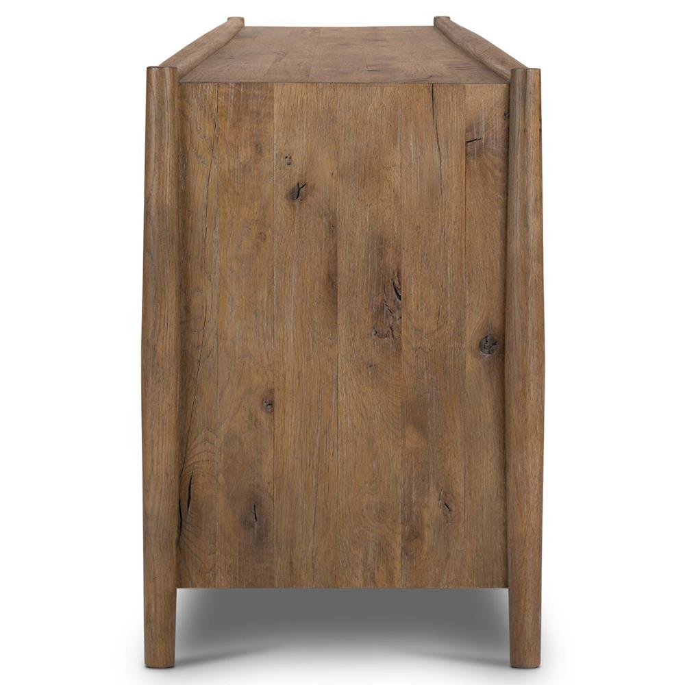 Genesis Rustic Lodge Brown Oak Wood Sideboard|