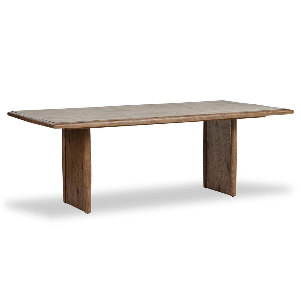 Genesis Rustic Lodge Brown Oak Rectangular Dining Table - 85.50"W|