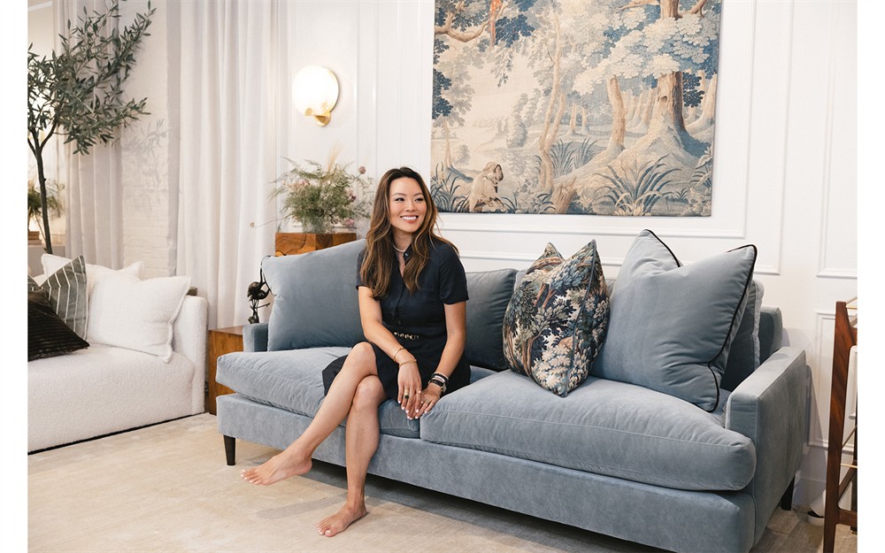 Claudie Heathered Ivory Performance Sofa - 86&quot;|