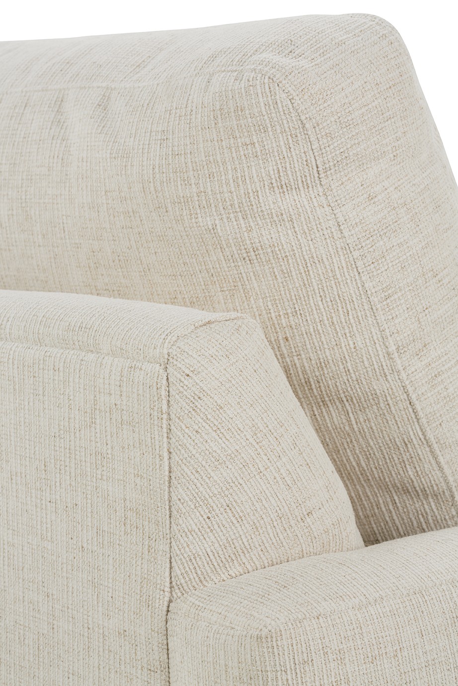 Claudie Heathered Ivory Performance Sofa - 96&quot;|