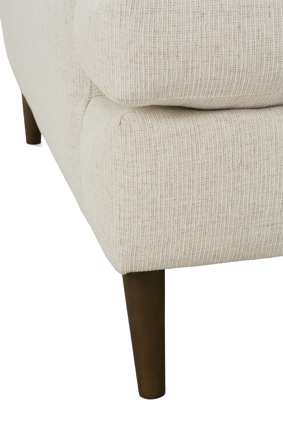 Claudie Heathered Ivory Performance Sofa - 96&quot;|