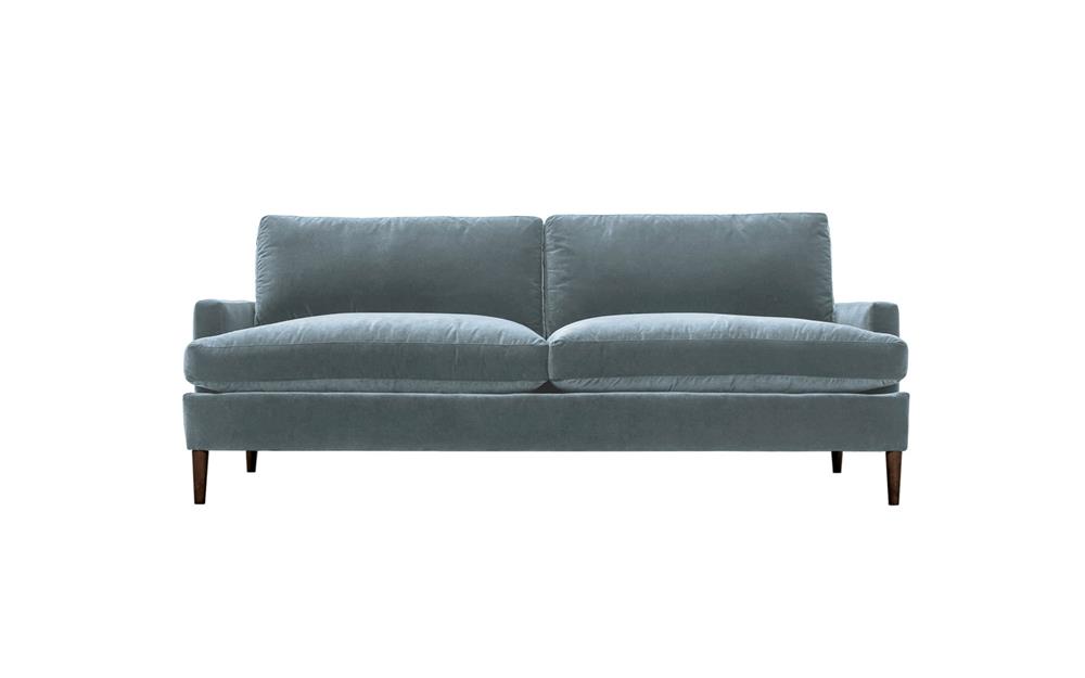 Claudie Slate Blue Sofa - 86"|