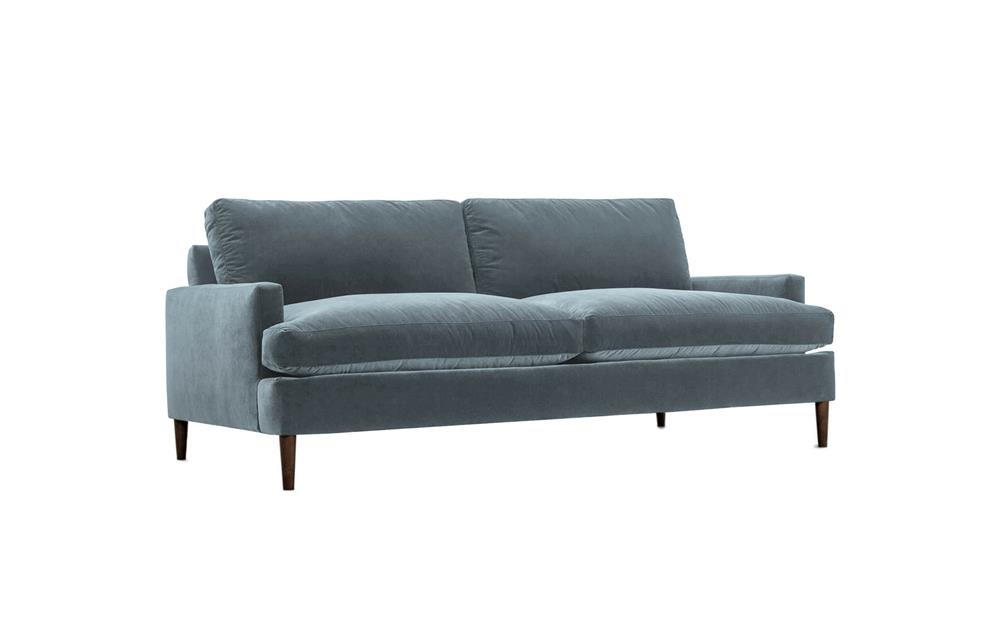 Claudie Slate Blue Sofa - 86"|