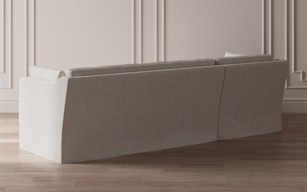Madeline Sea Salt Performance Slipcovered Chaise Sectional - Left Chaise - 113&quot;|