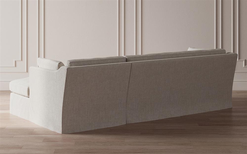 Madeline Sea Salt Performance Slipcovered Chaise Sectional - Right Chaise - 113"|