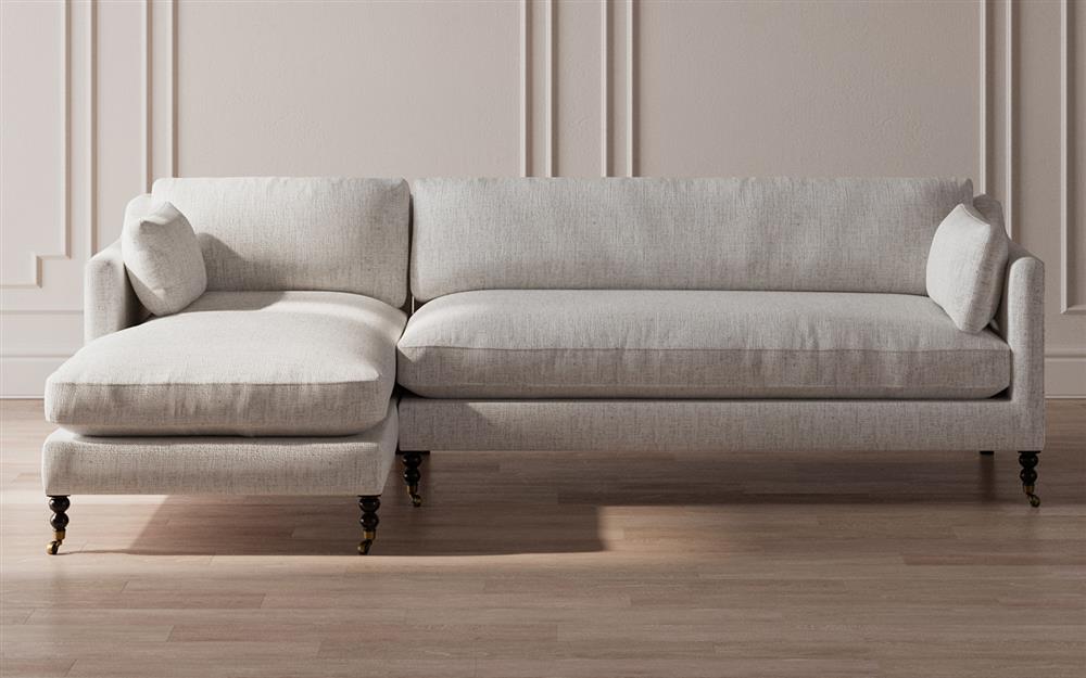 Madeline Heathered Ivory Performance Chaise Sectional - Left Chaise - 113"|