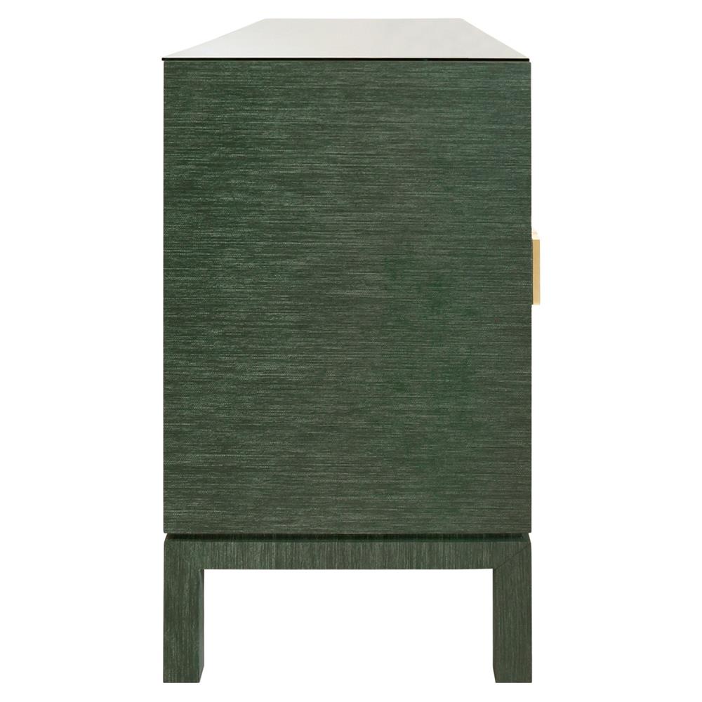 Worlds Away Effie Green Grasscloth Buffet Standard (50
