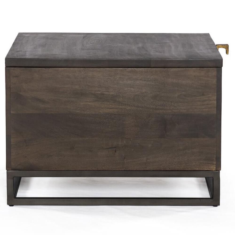 Madison Global Bazaar Vintage Brown Mango Wood Storage Coffee Table|