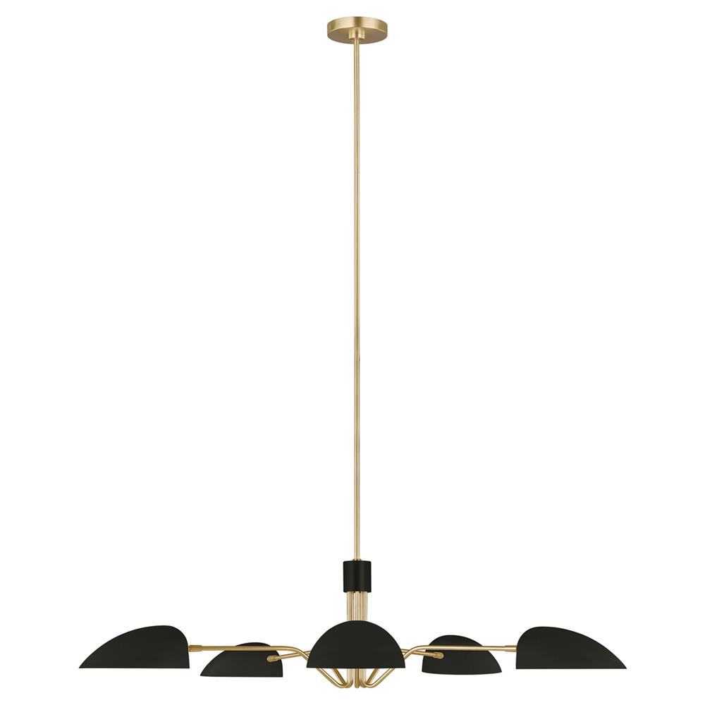 Visual Comfort Studio Jane Modern Classic Midnight Black Chandelier|