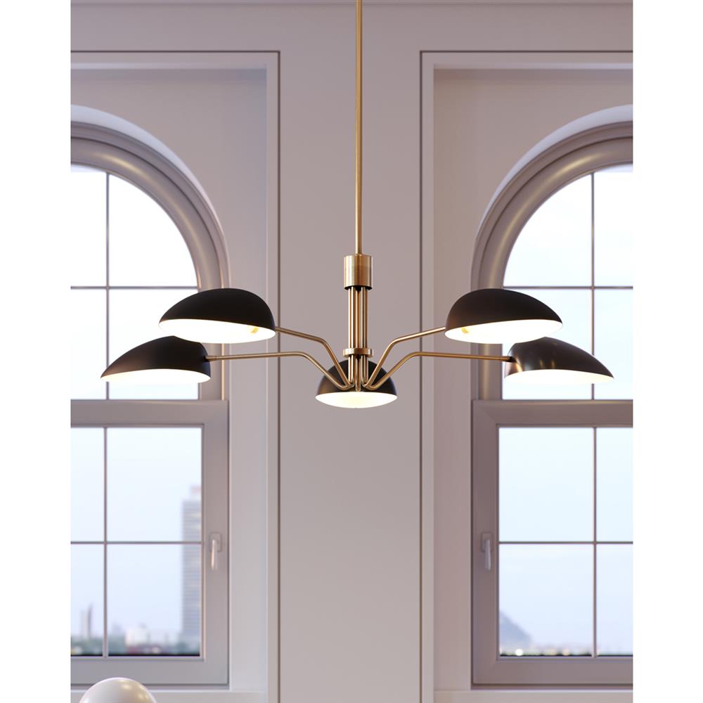 Visual Comfort Studio Jane Modern Classic Midnight Black Chandelier|