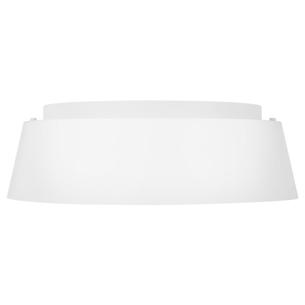 Visual Comfort Studio Asher Modern Classic Matte White Flush Mount - Medium|