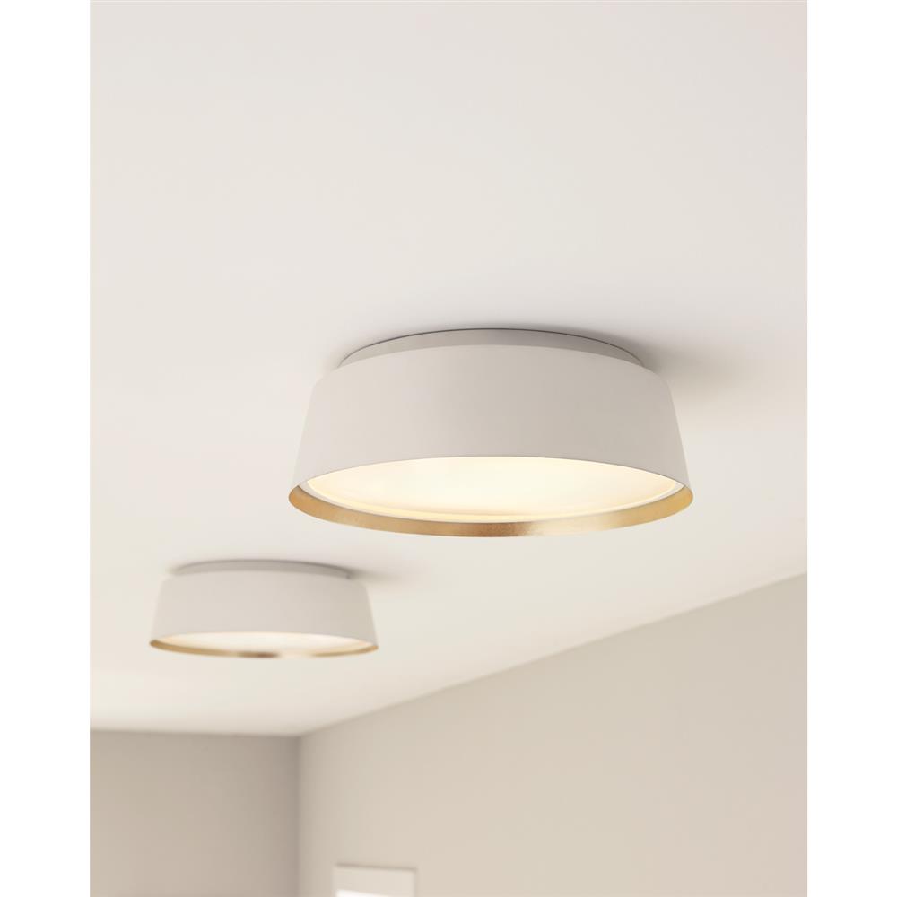 Visual Comfort Studio Asher Modern Classic Matte White Flush Mount - Medium|