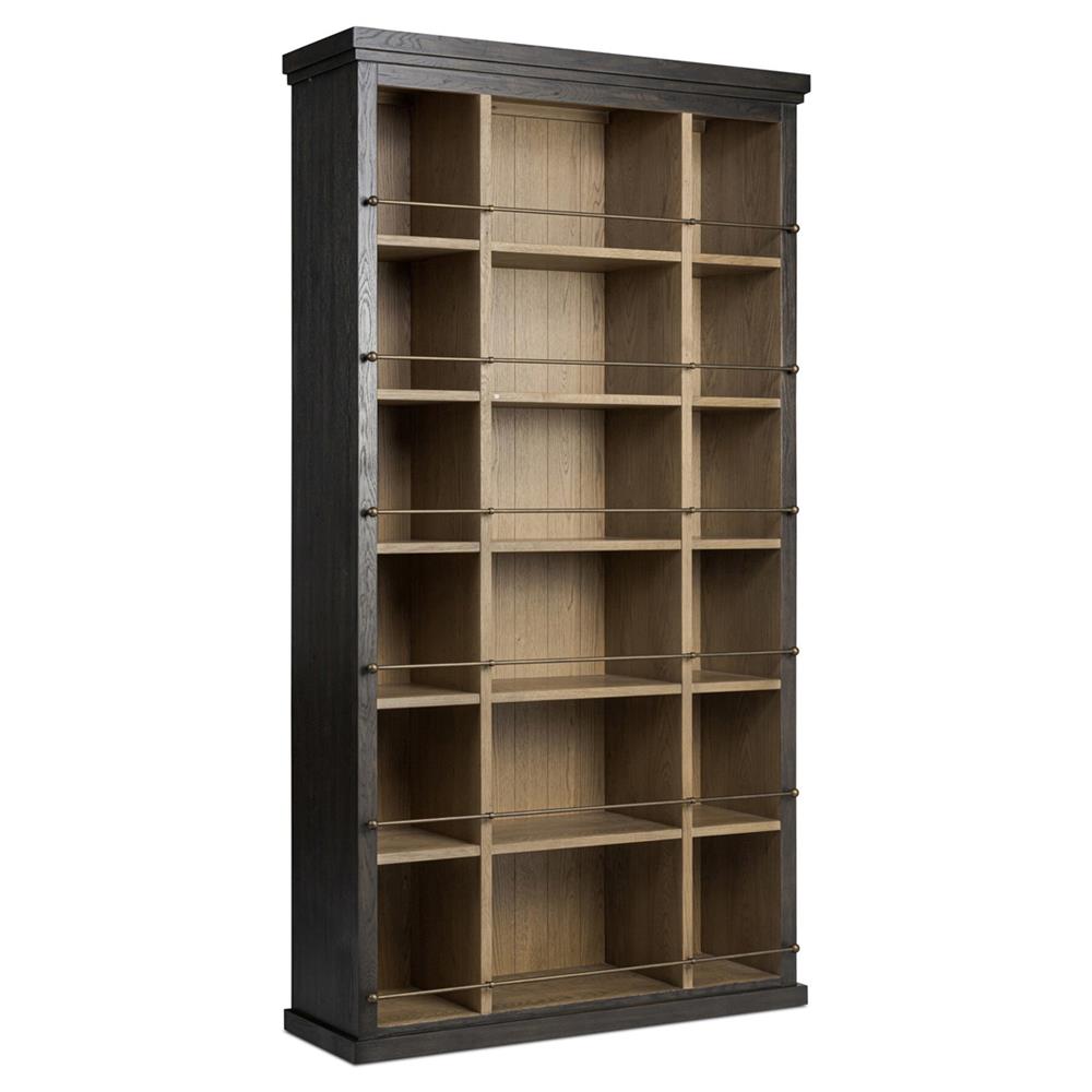 Alistair Smoked Black Bookcase|