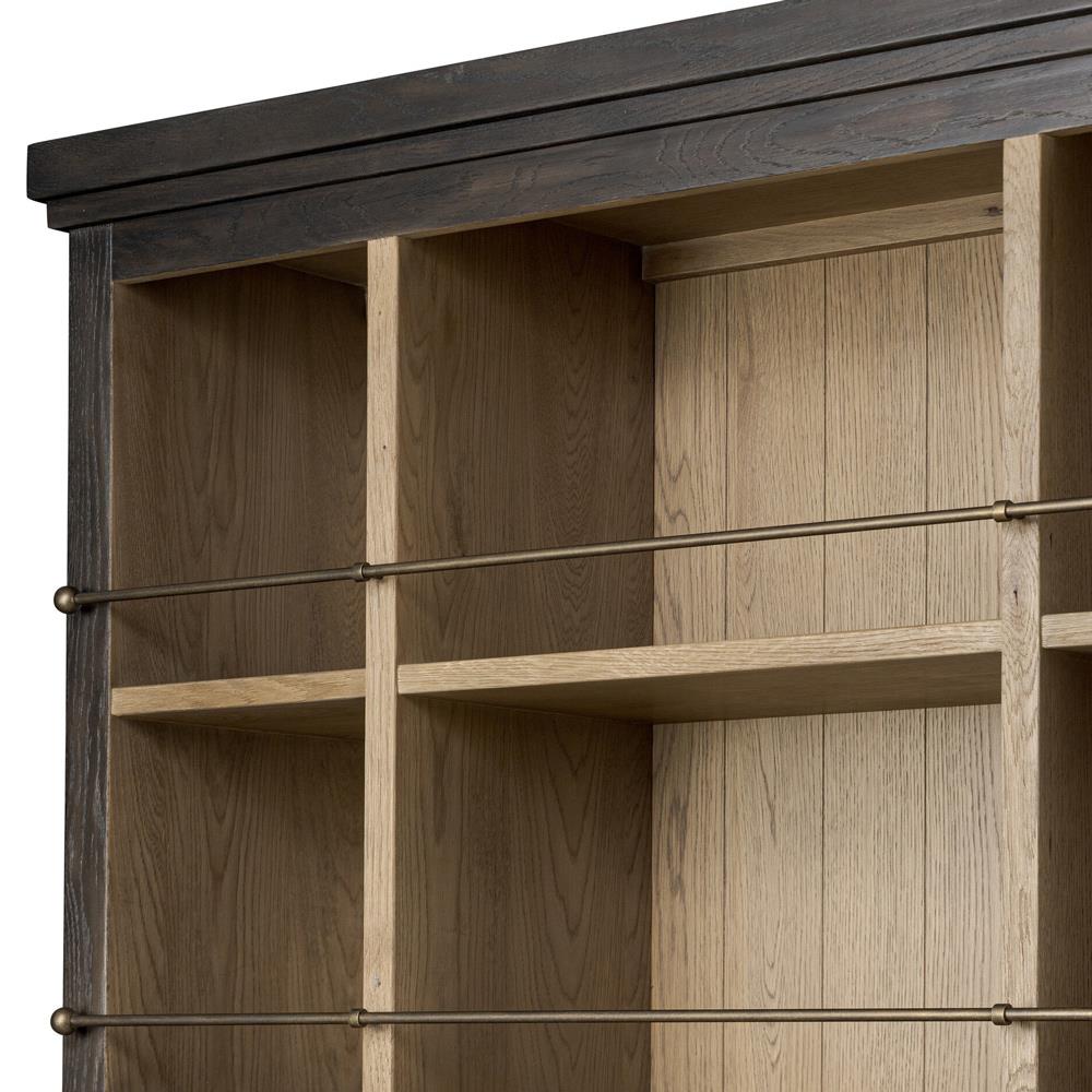 Alistair Smoked Black Bookcase|