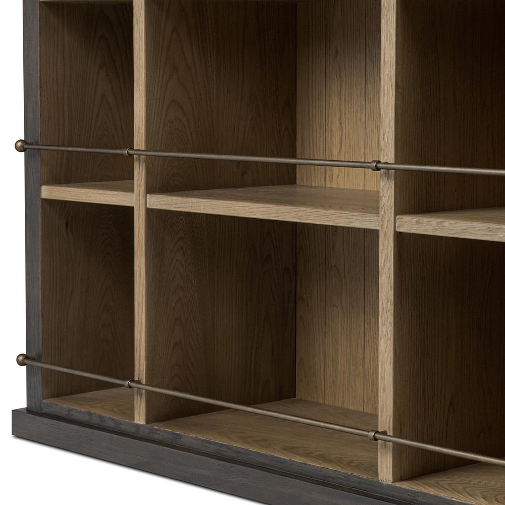 Alistair Smoked Black Bookcase|