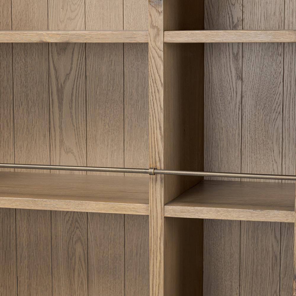 Alistair Worn Oak Bookcase|