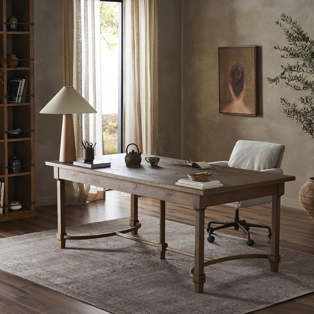 Edison Worn Oak Desk|