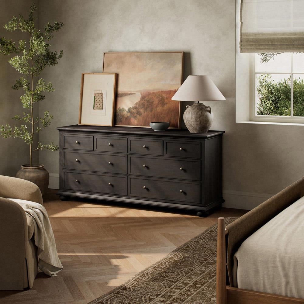 Geoffrey Smoked Black Wide Dresser