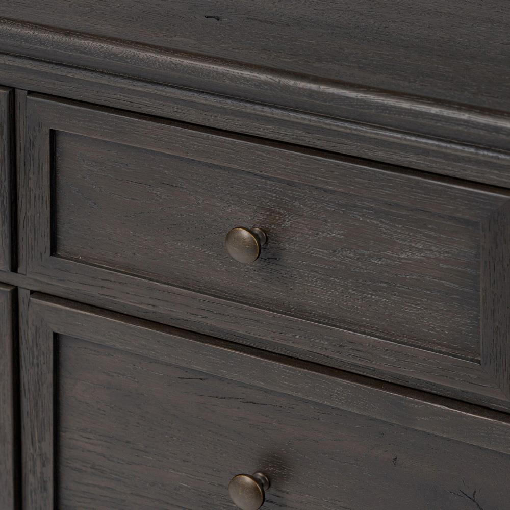 Four Hands Geoffrey Wide Dresser, Smoked Black Veneer Four Hands Geoffrey Wide Dresser, Smoked Black Veneer
