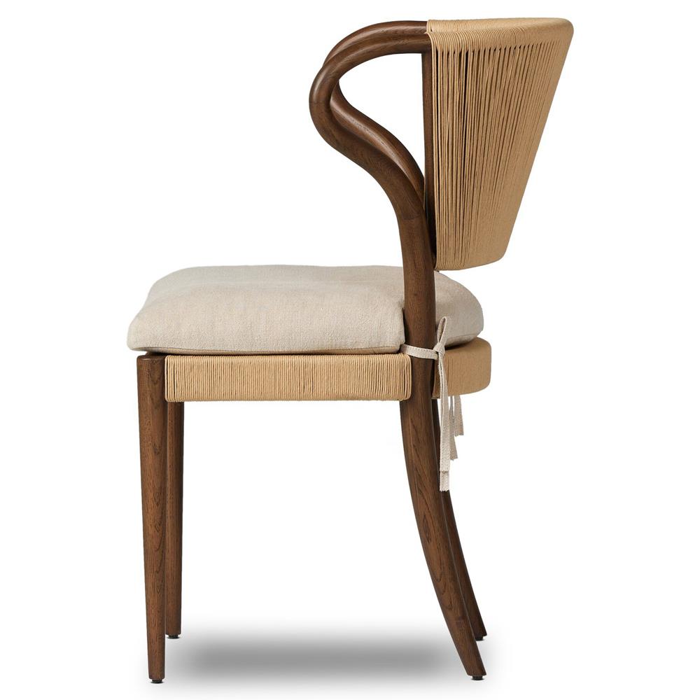 Amira Broadway Dune Linen Armless Dining Chair