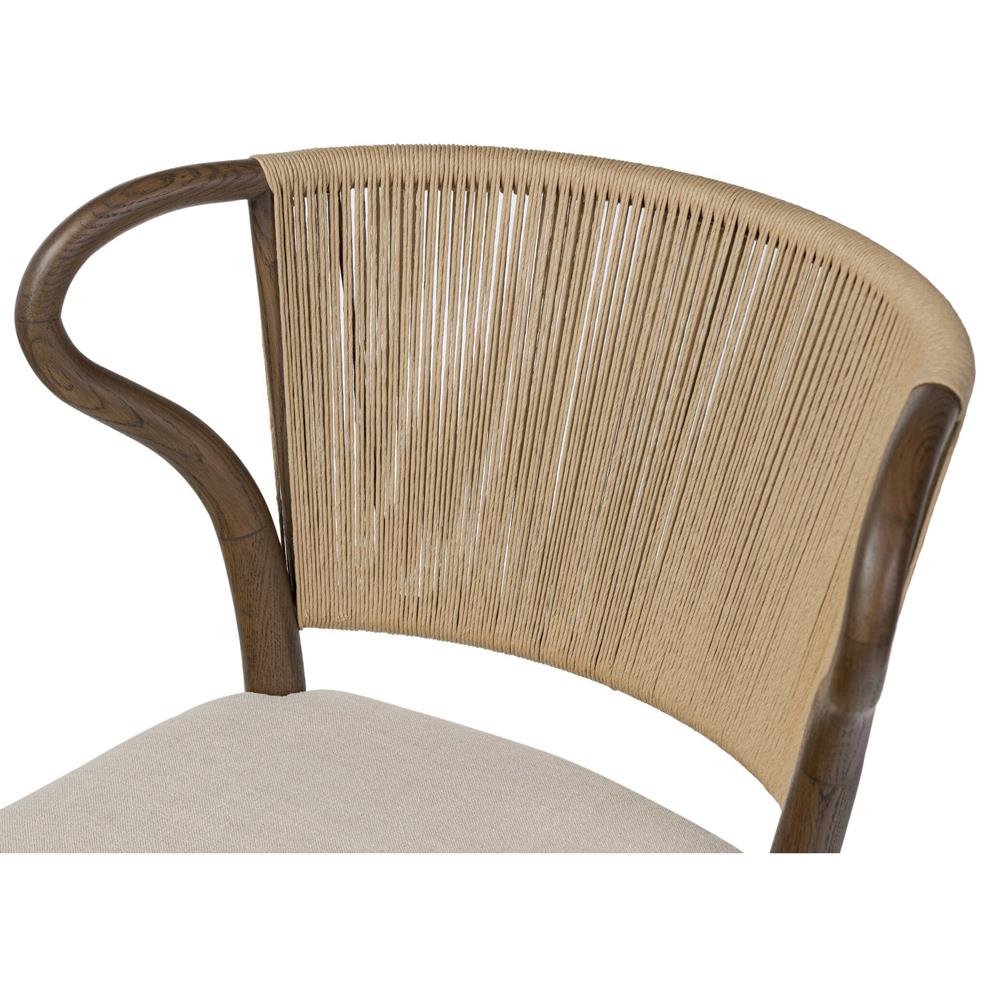 Amira Broadway Dune Linen Armless Dining Chair