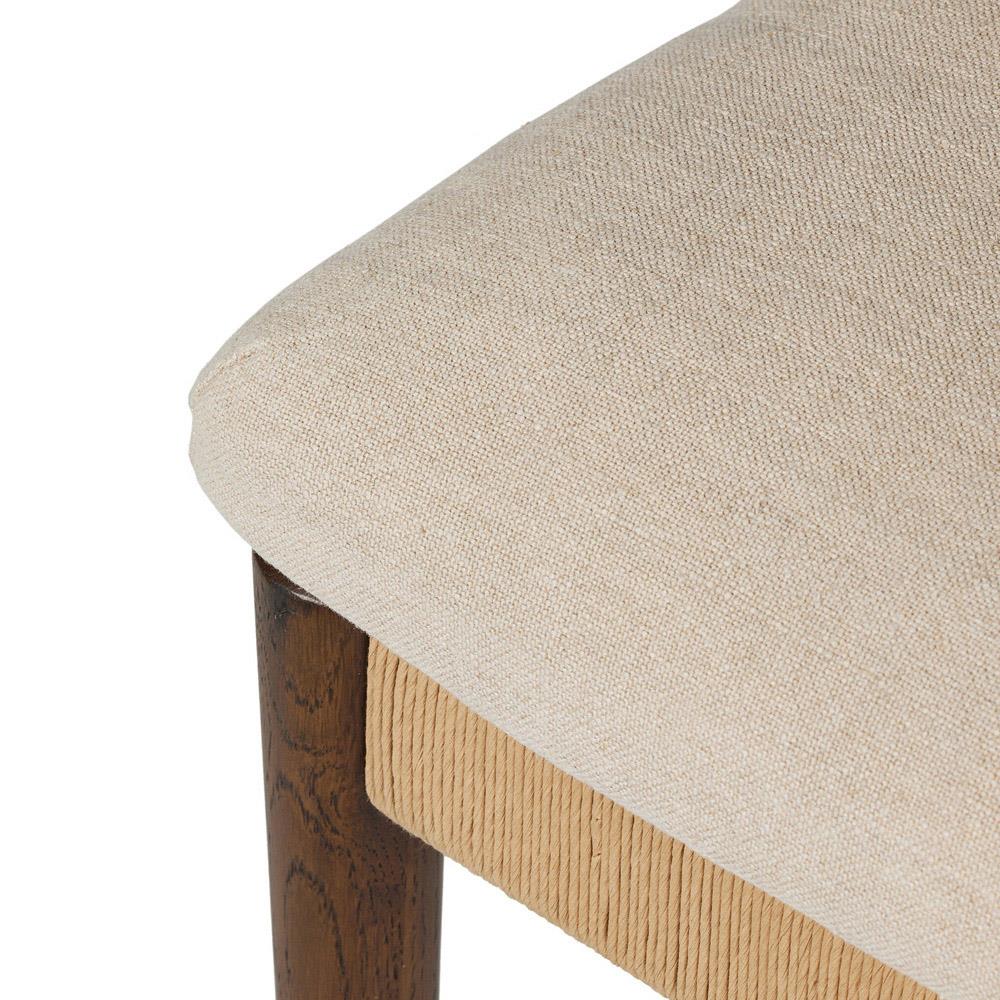 Amira Broadway Dune Linen Armless Dining Chair