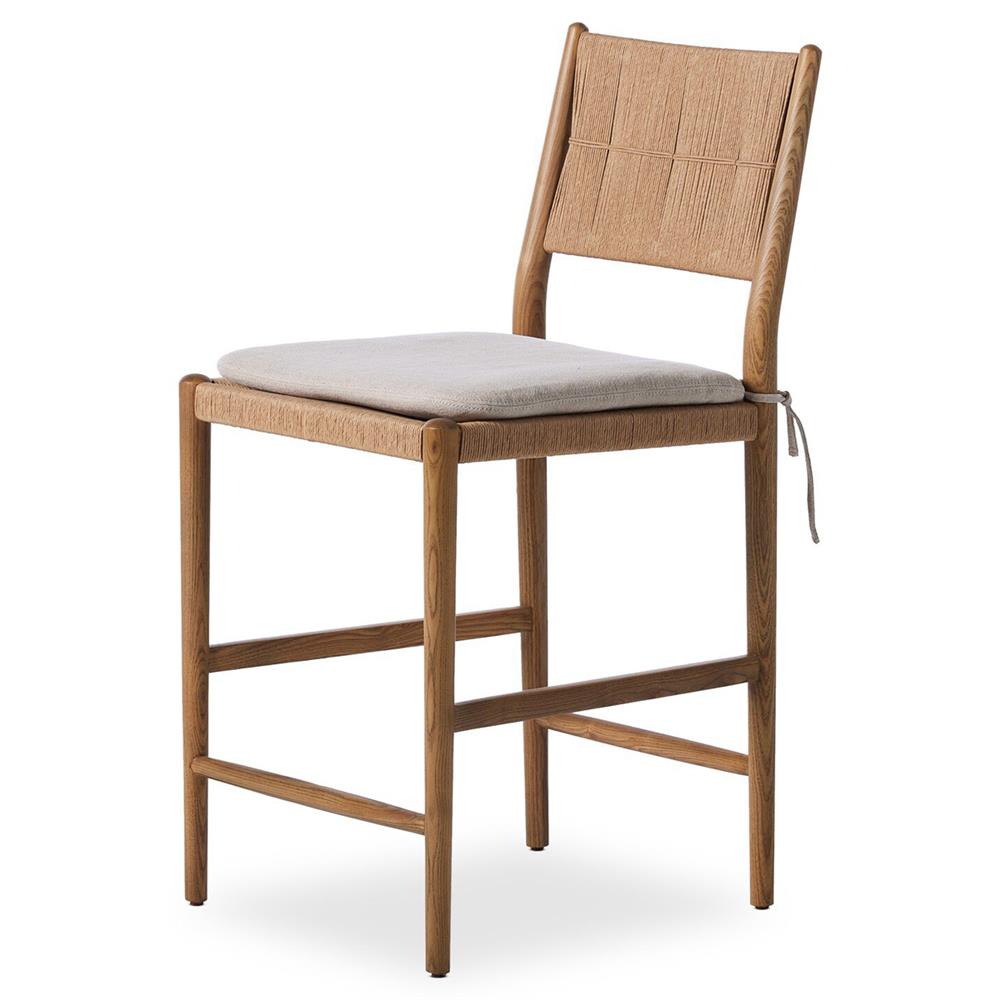 Dara Broadway Dune Linen Counter Stool|