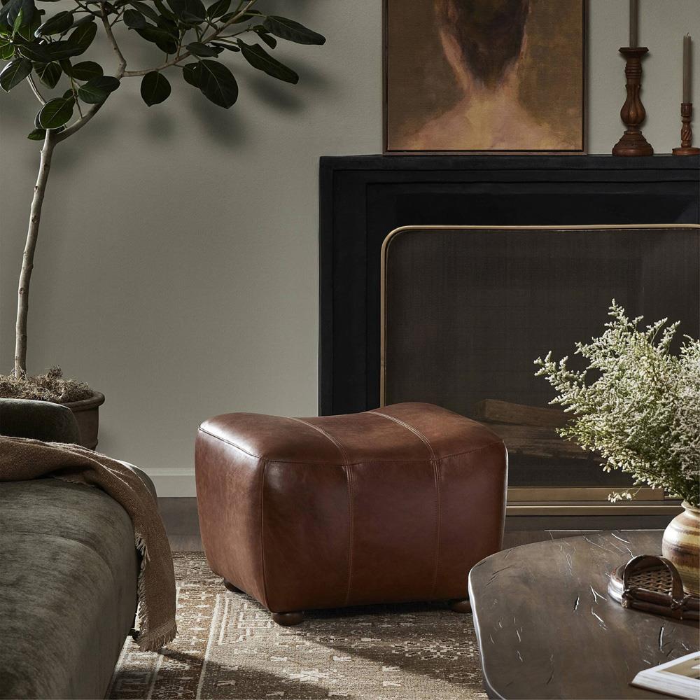Kylo Dulane Mahogany Ottoman|