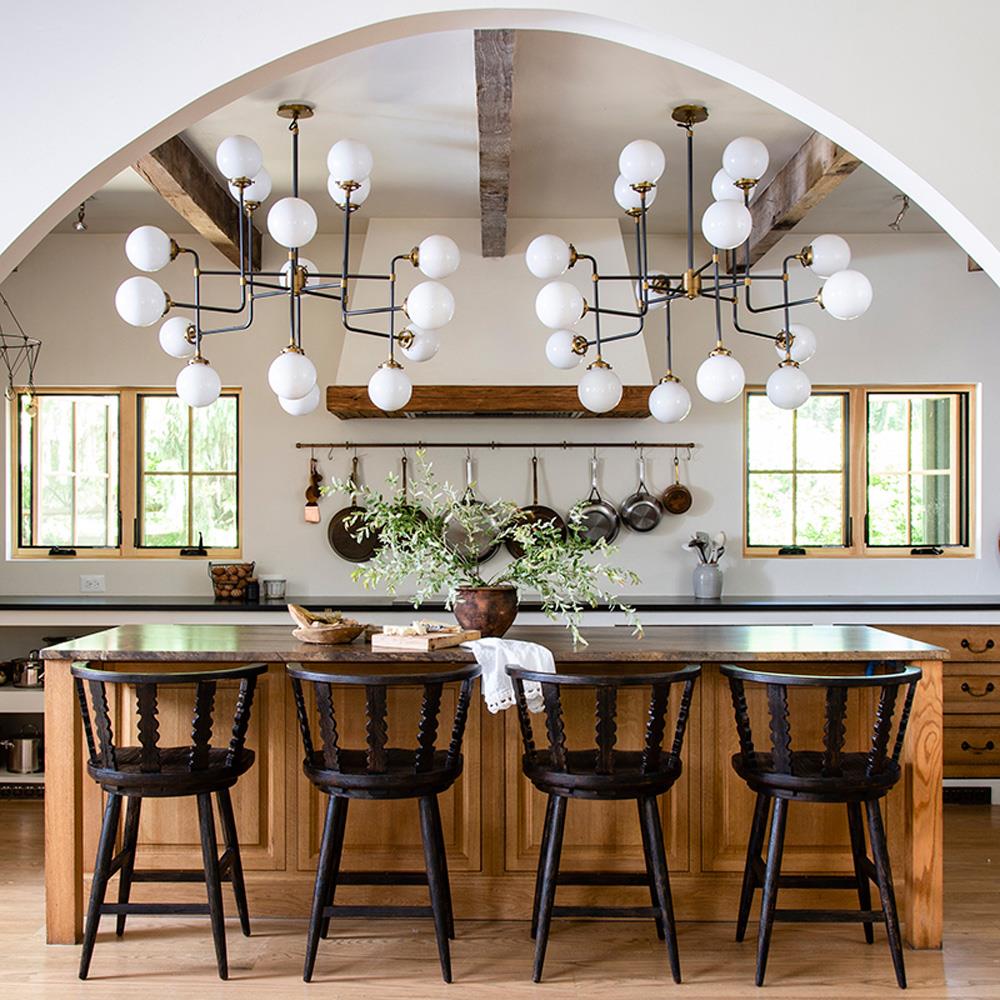 Fable Updated Traditional Worn Black Wood Counter Stool|