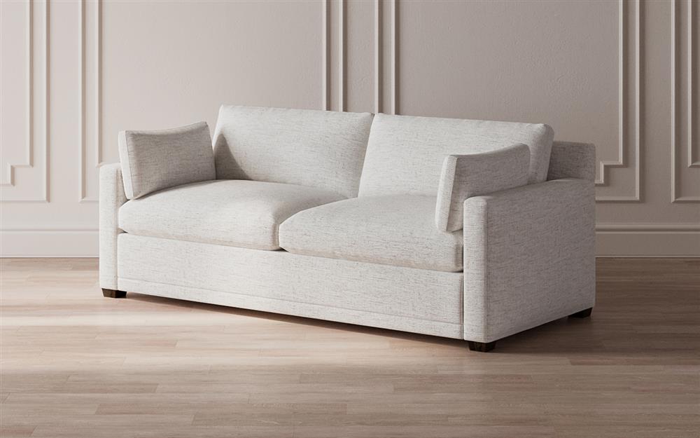 Weybridge Heathered Ivory Performance 2-Cushion Sofa - 88&quot;|