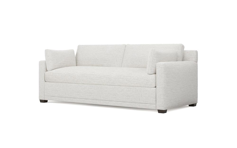 Weybridge Heathered Ivory Performance Bench Cushion Sofa - 88&quot;|