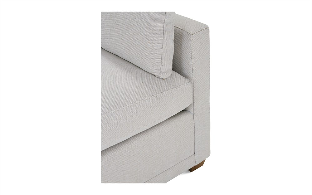 Weybridge Heathered Ivory Performance Bench Cushion Sofa - 88&quot;|